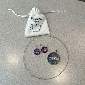 Jewelry earrings & necklace set